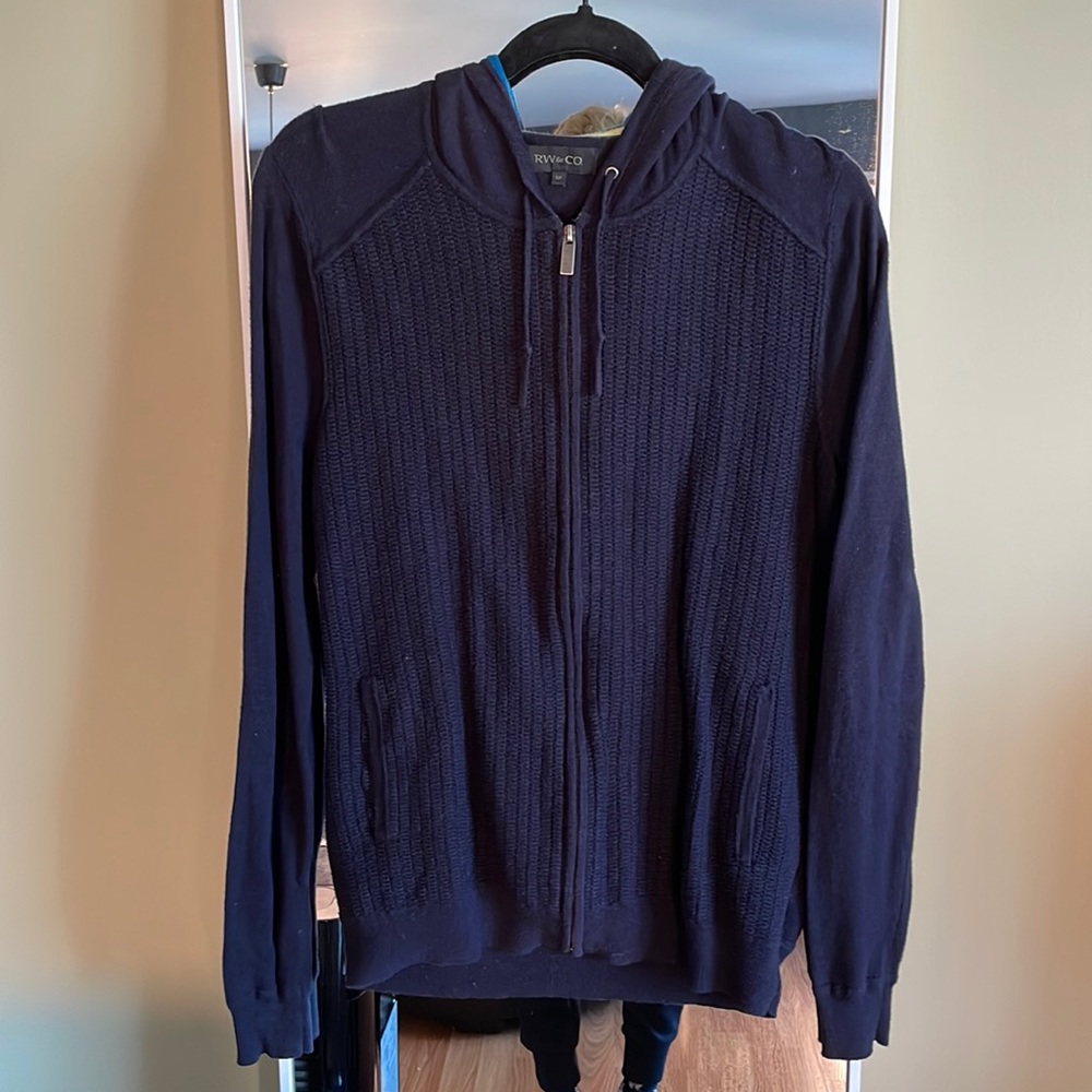 RW&CO. Navy Hoodie with Zip